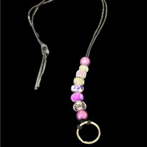 Elegant Beaded Badge Holder/Eyeglass Holder
